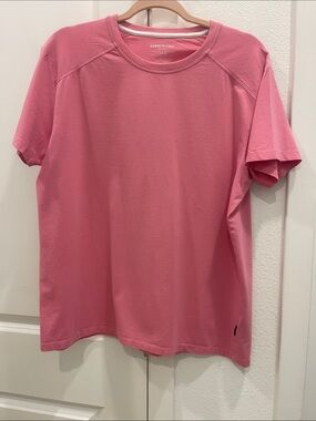 Kenneth Cole Men’s Pink Short Sleeve Crewneck Tee - Solid Pink